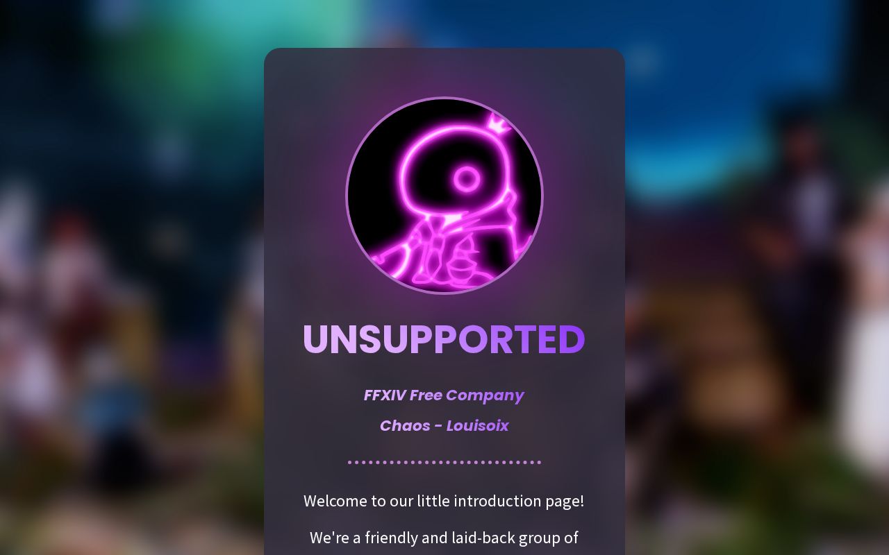 Carrd profile picture for @unsupported